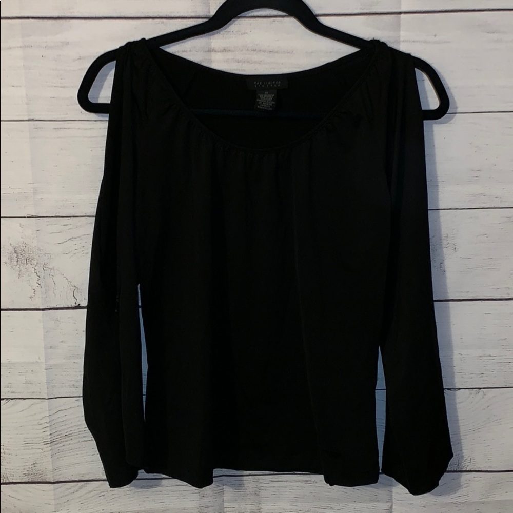 The Limited black long sleeve STRETCH top, M